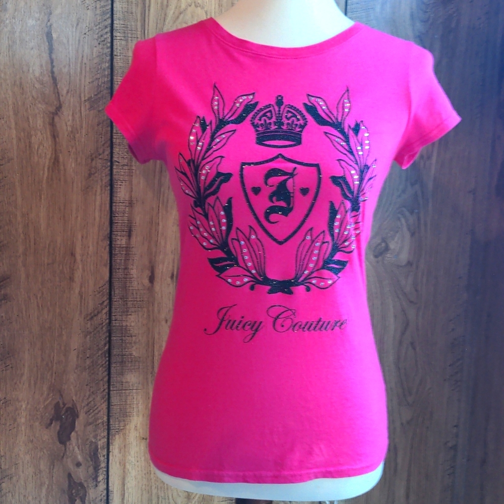 Juicy Couture Pretty Pink Tee Shirt Top